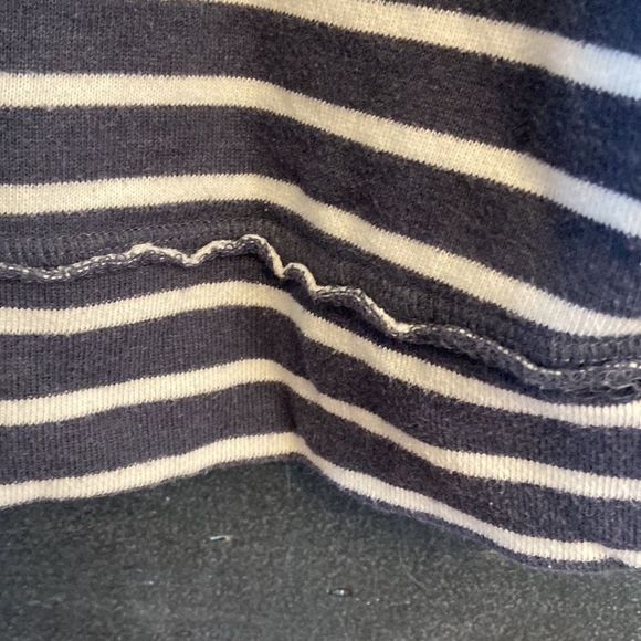 Maurices cold shoulder navy/white striped dress size medium - Picture 8 of 11